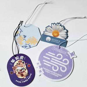 Diffuseur de parfum pour voiture en forme de cube de glace, parfum personnalisé, carte en papier suspendue, <span class=keywords><strong>d</strong></span>ésodorisant pour voiture - Product Image 5