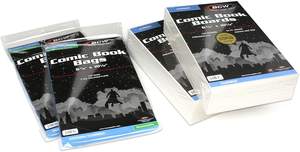 Sacs de bande dessinée transparents et respectueux de l'environnement, argent refermable/sacs de bande dessinée ordinaires - Product Image 4