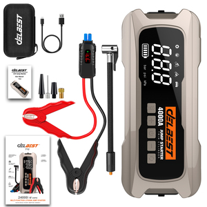Nouvel Arrivage Démarreur de <span class=keywords><strong>Batterie</strong></span> à Double Cylindre 4000A T12, <span class=keywords><strong>Booster</strong></span> de <span class=keywords><strong>Voiture</strong></span> 24000mAh, Compresseur 150PSI, Power Bank PD65W pour SUV, Camion, Bateau - Product Image 1