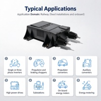 LEM DV6400 DV1000 DV1200 DV1500 DV2000 Sensor Transduser Tegangan Efek Hall Loop Tertutup untuk Transit Rel dan Penggerak Industri
