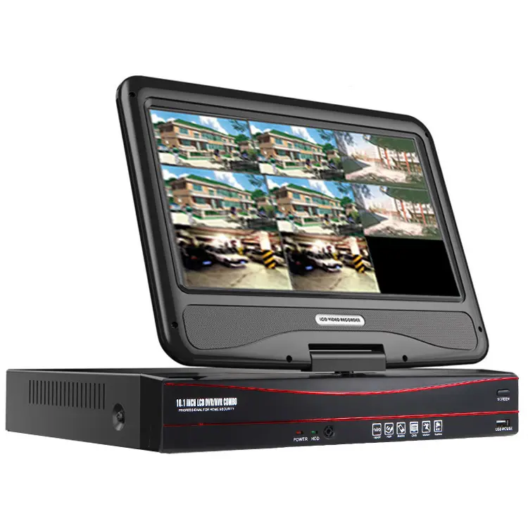 Xmeye 5MP H265 4-Kanal DVR Digital Video Recorder Kamera 8ch XVR 10 Zoll Bildschirm Monitor