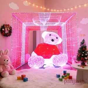 Oso de Peluche Gigante con Luces LED para Decoración Navideña de Exterior, de Grado Comercial, en Forma de Esfera, para Exhibición en Jardines, Centros Comerciales y Plazas - Product Image 3