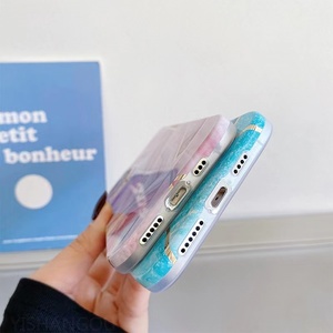 Funda de teléfono de lujo para mujer, cubierta trasera con estampado IMD para iPhone 13 12 11, accesorios de mármol galvanizado - Product Image 5
