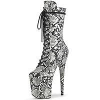 Talons Tacones Mujer Sexy imprimé serpent femmes talons aiguilles chaussures à plateforme bottines pour dames
