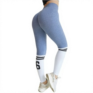 Women High Waisted Seamless Yoga <b>Leggings</b> Solid Spandex Nylon Full Length Pants for <b>Gym</b> Running - Product Image 3