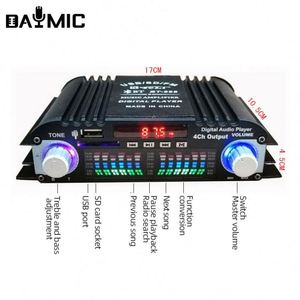 Amplificateur numérique miniature professionnel pour voiture et maison BT998 Audio 4 canaux pour voiture et maison - Product Image 3