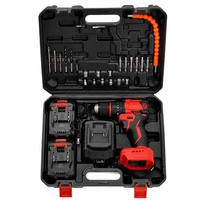 Perceuse à percussion sans fil 21V Premium sans balais, avec batterie au lithium, visseuse électrique, kit d'outils à vitesse variable, durable