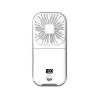 Ventiladores de Mano al por Mayor, Mini Ventiladores Recargables de Moda, Ventiladores con Banco de Energía, Ventiladores Portátiles para Colgar en el Cuello para Exteriores