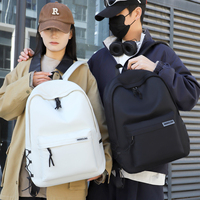 Tas Ransel Logo Kustom Sekolah Pria Sederhana Kapasitas Besar Tas Ransel Perjalanan Baru Tas Ransel Laptop untuk Mahasiswa