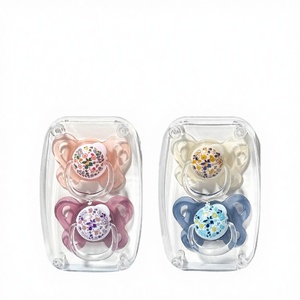 Vente Flash : Sucette Bébé en Silicone de Qualité Alimentaire Sans BPA pour 0-12 Mois, Design Portable avec Motif Fruits Frais - Product Image 1