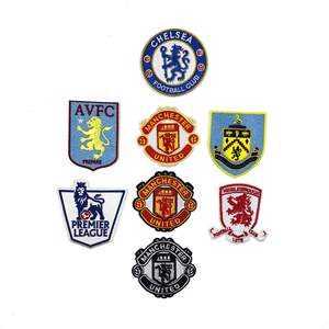 Parche de tela bordado con emblema de equipo de fútbol de dibujos animados para reparación de agujeros en ropa, mochilas, zapatos y sombreros, Bordado de China - Product Image 4