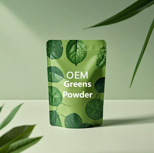 Bubuk Super hijau klorella makanan Super, probiotik, teh hijau, rumput gandum, kunyit, untuk suplemen makanan energi - Product Image 2