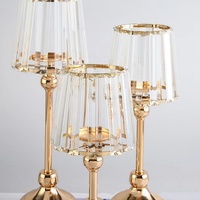 Lampe de table de mariage, porte-bougie chauffe-plat en cristal, décoration de table, centres de table pour événements de mariage et fêtes