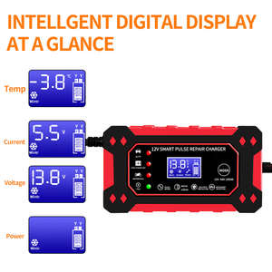 Caricabatterie Intelligente a Impulsi per Batterie al Piombo Acido 12V 6A di Alta Qualità Rosso Vendita all'Ingrosso - Product Image 4