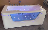 Baignoire de luxe Jacuzzeer Spa Baignoire avec Tv Cascade Baignoire pour Salle de Bain Spa Baignoires Spray Jet air Bubble Bath