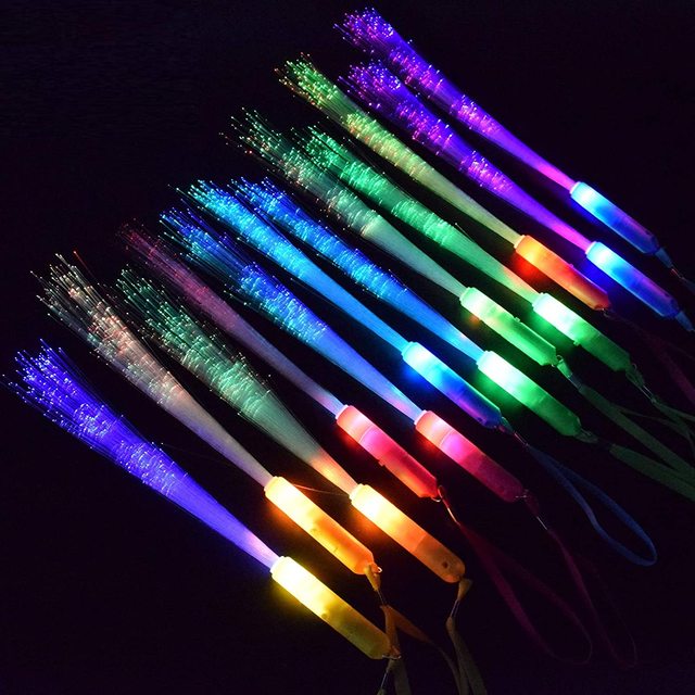 Fiber Optic Wands Light up Wands Glow Wands Led Sticks Bulk Glow Stick for Birthday Bridal Shower Wedding Favors Party Supplies