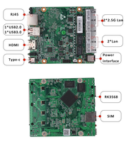 4 Lan RK3568 LPDDR4X Multi-WAN 4K Display ARM Android Mini PC Router Pfsense Firewall Router Mini PC industrial