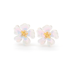Pendientes de Moda con Diseño de Flor, Acero Inoxidable 316L, Baño de Oro PVD, Resistentes y Sostenibles - Product Image 2