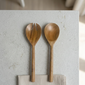 Cubertería de Madera de Abedul Hecha a Mano, Ecológica y Personalizada, Cuchara y Tenedor con Acabado Espejo, Capacidad de 10 ml, Clásica para el Regreso a Clases - Product Image 1