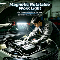 Lampe de travail LED COB magnétique rechargeable 5200 mAh, charge Type-C, étanche IP65, portable, pour réparation automobile