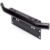 Support de plaque d'immatriculation avant de voiture en acier inoxydable personnalisé avec revêtement en poudre noire