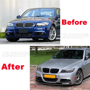 <b>For</b> BMW 3 Series E90 E91 LCI M Sport 2009-2012 <b>Car</b> Front Bumper Lip Splitter Spoiler <b>Diffuser</b> Protector Carbon Fiber Look - Product Image 6