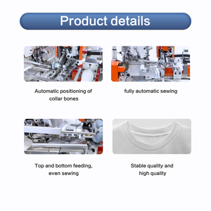 Máquina de Coser Industrial Overlock SOMAX SM-01AT de Alta Calidad y Bajo Costo, Totalmente Automática, para Camisetas, Playeras, Cuello Redondo, Cuello Acanalado - Product Image 3