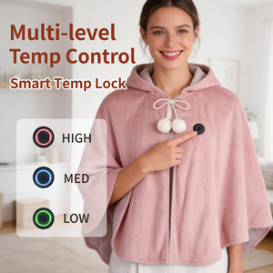 Châle chauffant à capuche pour le dos, protection contre la surchauffe, <span class=keywords><strong>poncho</strong></span> thermique léger pour le bureau, les voyages, la maison, le travail et la détente - Product Image 2