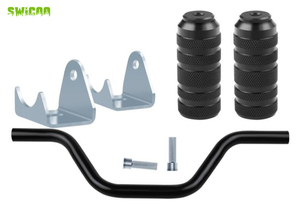 Repose-pieds mentaux SWICOO avec support, repose-pieds en tube courbé pour moto, VTT, cyclomoteur, moto tout-terrain, moto de poche - Product Image 3