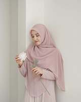 SHENGMO-Hijab en mousseline lisse doux 70*180cm, foulard islamique pour femme, hijab en mousseline de soie perlée