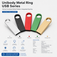 Clé USB 2.0 Métallique Ultra-Compacte Personnalisable avec Logo – Nouveau Cadeau Promotionnel d'Entreprise 8 Go/16 Go/32 Go/64 Go/128 Go – Garantie 3 Ans