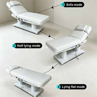 Table de massage chauffante portable de luxe moderne, réglable en hauteur, 4 moteurs, lit de massage professionnel inclinable, mobilier de salon