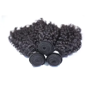 afro kinky curly clip in human hair extensions gray hair