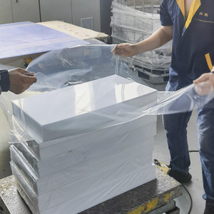 0.8 mét Trắng <span class=keywords><strong>Matt</strong></span> bóng cứng nhựa cứng nhắc cán PVC tấm Hội Đồng Quản trị cho đồ nội thất - Product Image 1