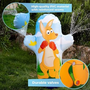 Sac de frappe gonflable léger en PVC de marque Kangaroo, jouet arroseur d'eau, pliable, bleu, équipement de fitness à domicile pour - Product Image 3