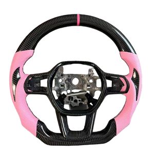 Volante Deportivo de Fibra de Carbono Forjado con Luces LED para <span class=keywords><strong>Honda</strong></span> <span class=keywords><strong>CRV</strong></span> 11ª Gen, Civic Si <span class=keywords><strong>Type</strong></span> <span class=keywords><strong>R</strong></span> FK7 2021 2022 <span class=keywords><strong>2023</strong></span> 2024 2025 2026 - Product Image 1