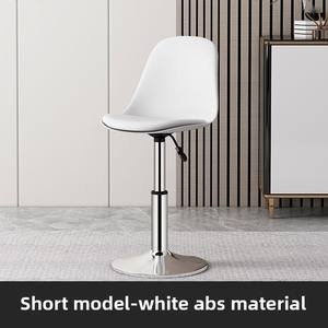 <span class=keywords><strong>Taburete</strong></span> de barra giratorio de diseño moderno nórdico, silla de acero con respaldo ajustable para el hogar, recepción, cajero, centro comercial, uso para sala de estar - Product Image 6