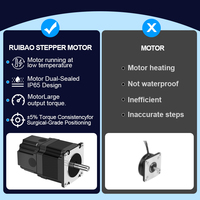 Moteur pas à pas hybride Nema23 24V haute précision, couple élevé avec frein pour camping-car 12V 24V