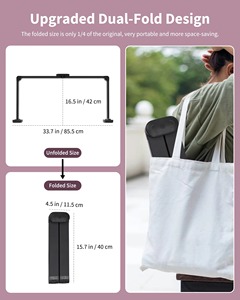 Lampada LED Pieghevole a Mezzaluna da 40W con Funzione di Ricarica <span class=keywords><strong>Telefono</strong></span>, Luce per Unghie a Mezzaluna con Interruttore Rotante per Salone di Bellezza, Estetista e Ricamo - Product Image 5
