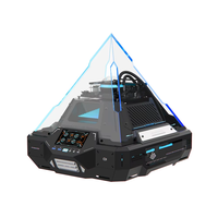 Boîtier PC Mecha Space NPC ALSEYE, nouveau design en forme de pyramide Micro ATX/ITX, refroidisseur liquide 360 mm, boîtiers et tours d'ordinateur de jeu