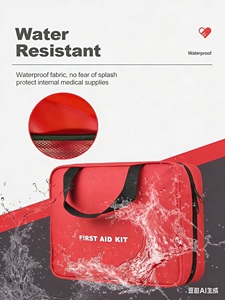 Trousse de premiers soins complète et personnalisée certifiée FDA MDR, 191 pièces, rouge, pour la voiture, la maison et l'extérieur, avec fournitures médicales d'urgence - Product Image 5