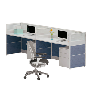 Người duy nhất văn phòng máy trạm L hình dạng mô-đun Máy Trạm tam giác cao phân vùng tủ gỗ tùy chỉnh đồ nội thất - Product Image 3