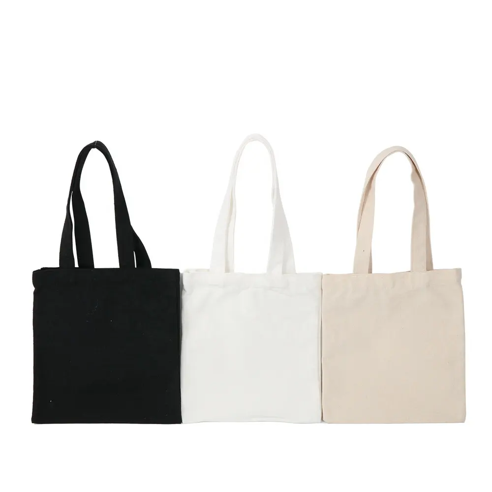 Bolsa de lona criativa, sacola de compras em branco simples algodão, fonte de treinamento de pintura