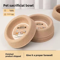 Produits funéraires chinois faits main transfrontaliers : Bols pour animaux de compagnie, brûleurs d'encens pour cérémonies commémoratives, pour chats et chiens, pour la septième journée