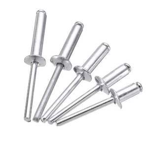 Remache autoperforante de acero inoxidable 304/316 y aluminio, remache ciego de 1/8 x 1/2, remache de cabeza plana de extremo abierto en caja - Product Image 1