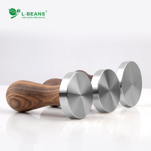 ที่กดกาแฟ L-Beans ขนาด 51/58 มม. ทำจากสแตนเลส ด้ามจับไม้พะยูง สำหรับทำเอสเพรสโซ - Product Image 5