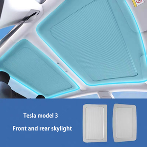Kction pare-soleil de fenêtre de toit de voiture Protection contre les rayons UV pare-soleil de toit ouvrant rétractable pour <span class=keywords><strong>Tesla</strong></span> modèle 3/modèle <span class=keywords><strong>Y</strong></span> - Product Image 2
