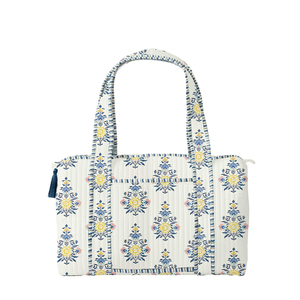 도매 꽃 퍼 주말 가방 여성 여행 핸드백 퀼트 사용자 정의 더플 가방 다채로운 패치 워크 쇼핑 가방 - Product Image 4