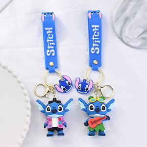 3D Kawaii Dễ Thương Anime Cao Su Keychain Phim Hoạt Hình Móc Chìa Khóa Mặt Dây Chuyền Lilos Và Khâu Keychain Cho Ba Lô Mặt Dây Chuyền Túi Xe Móc Chìa Khóa - Product Image 3