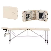 Table de physiothérapie professionnelle multifonctionnelle en aluminium portable et réglable, en cuir synthétique, plusieurs couleurs pour